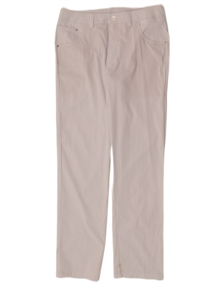 Pantalones casuales rectos para hombre Puma W32 L32 Poliéster blanco