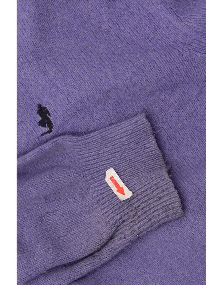 Marlboro Classics - Jersey con cuello barco para hombre, talla grande, color morado