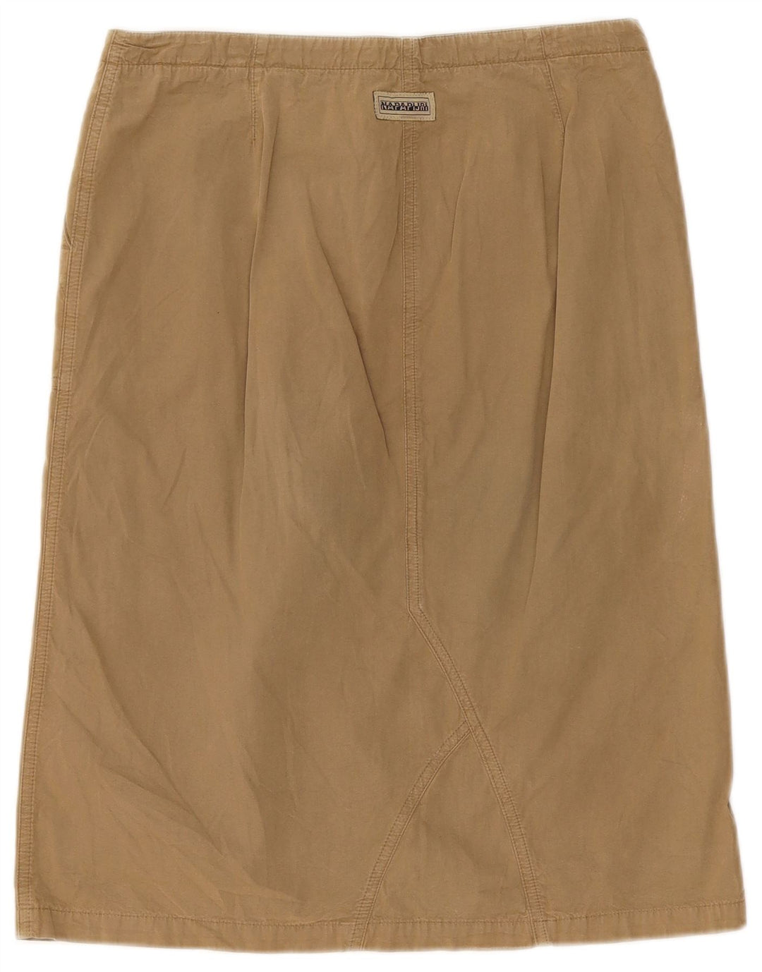Falda midi para mujer Napapijri IT 44 Medium W32 Algodón marrón