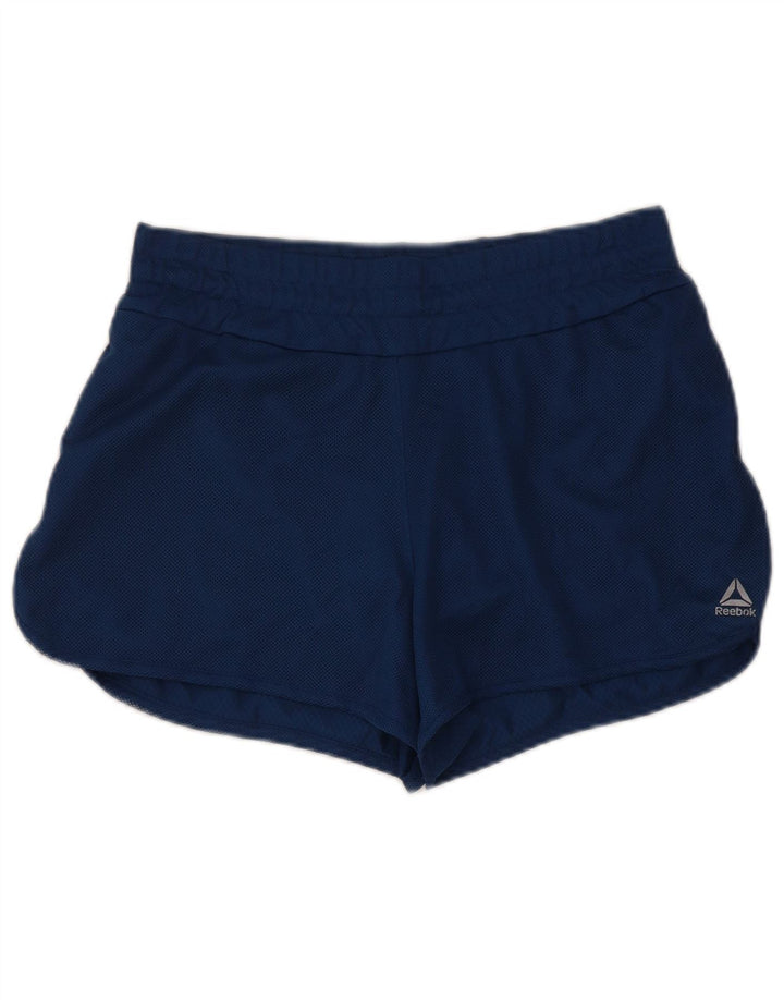 Reebok Speedwick - Pantalones cortos deportivos para mujer, talla 40, poliéster azul grande