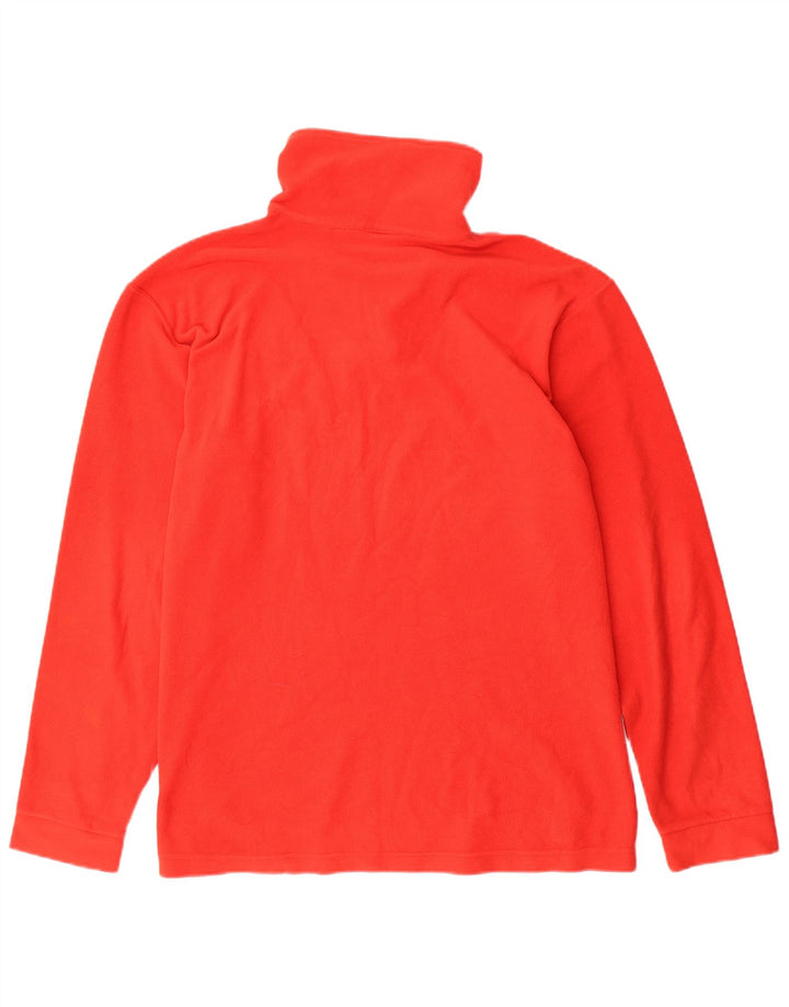 CHAMPION Jersey polar con cuello y cremallera para hombre XL Poliéster rojo