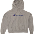 Champion Sudadera con capucha gráfica de gran tamaño para mujer UK 44 Gris medio moteado