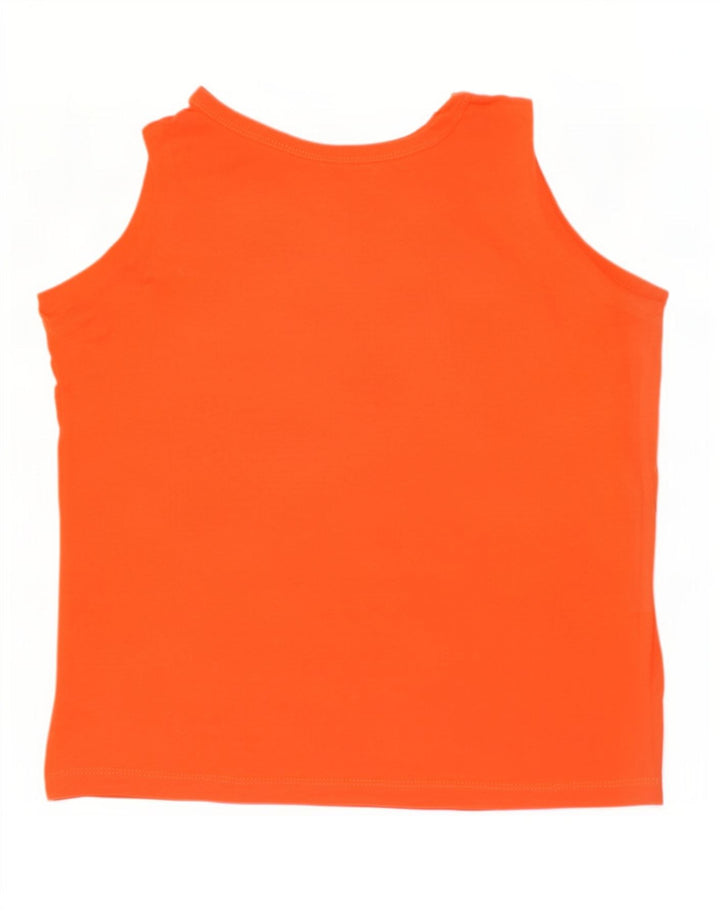 Kappa Camiseta sin mangas gráfica para niños 9-10 años Naranja