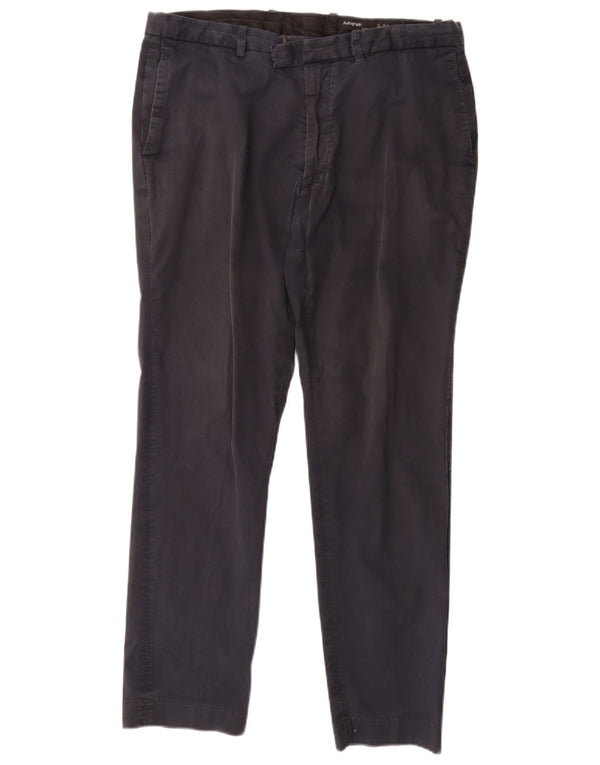 Marks & Spencer Pantalones chinos de corte slim Autograph para hombre W36 L31 Azul marino
