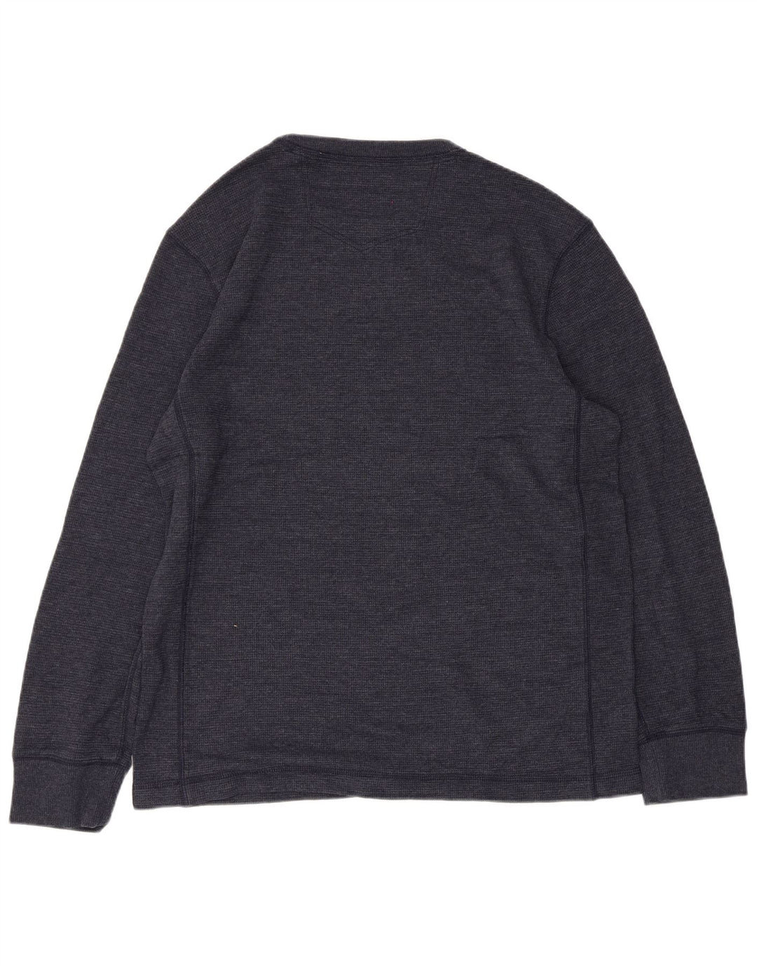 EDDIE BAUER Camiseta Hombre Manga Larga Algodón Azul Marino Medio