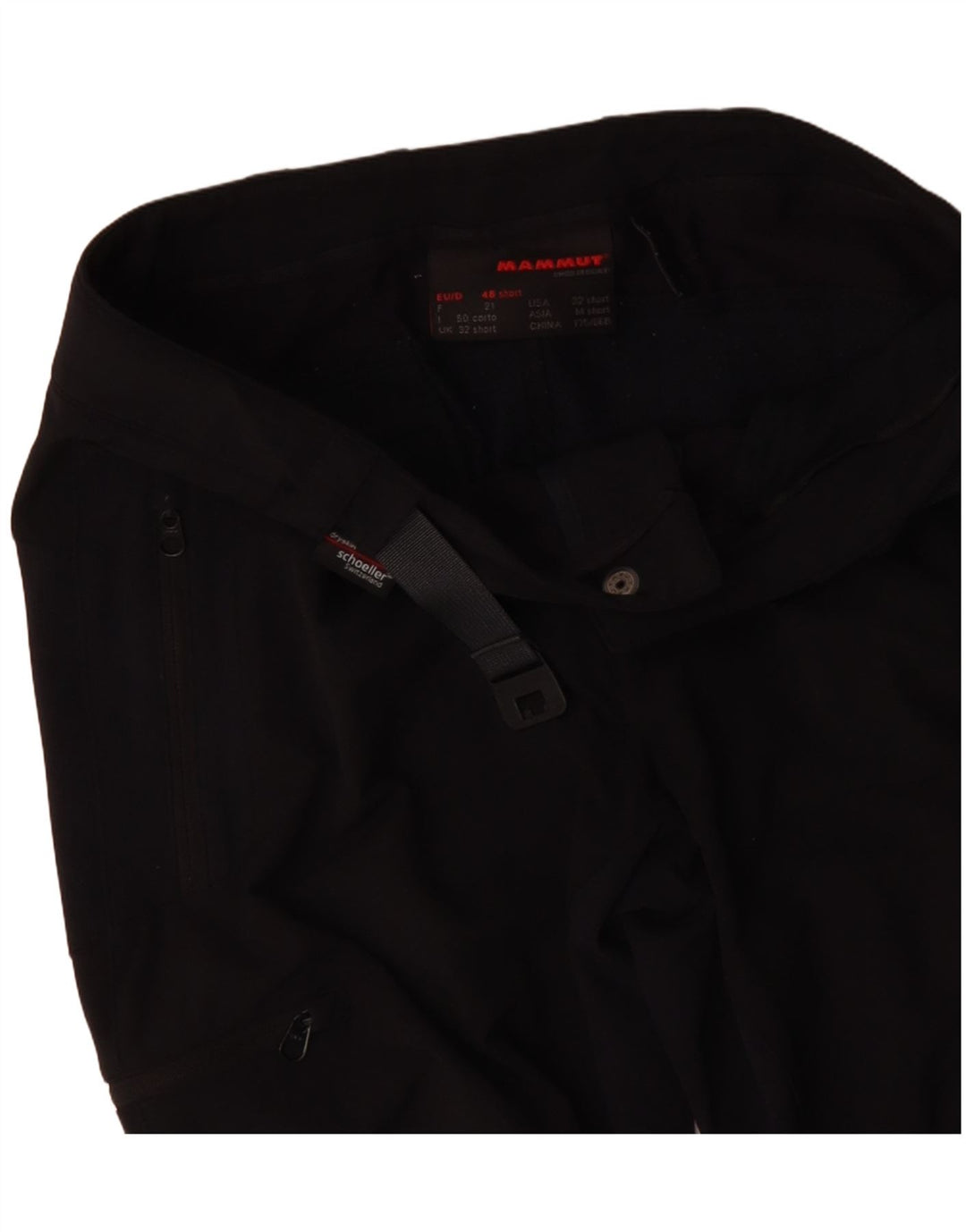 MAMMUT Pantalones cargo rectos informales para mujer W32 L30 Black Colourblock