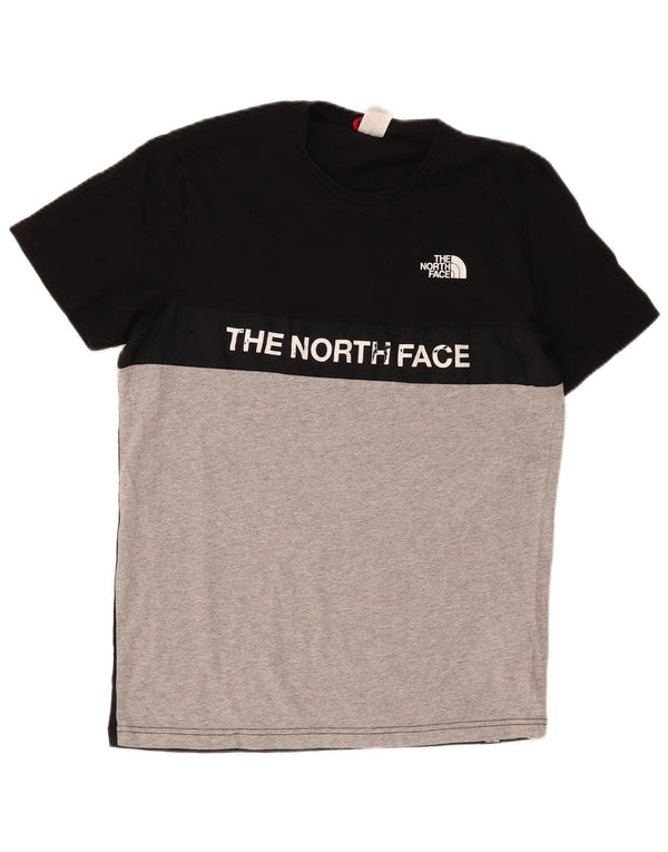 The North Face Camiseta gráfica para hombre, parte superior mediana de algodón color block negro