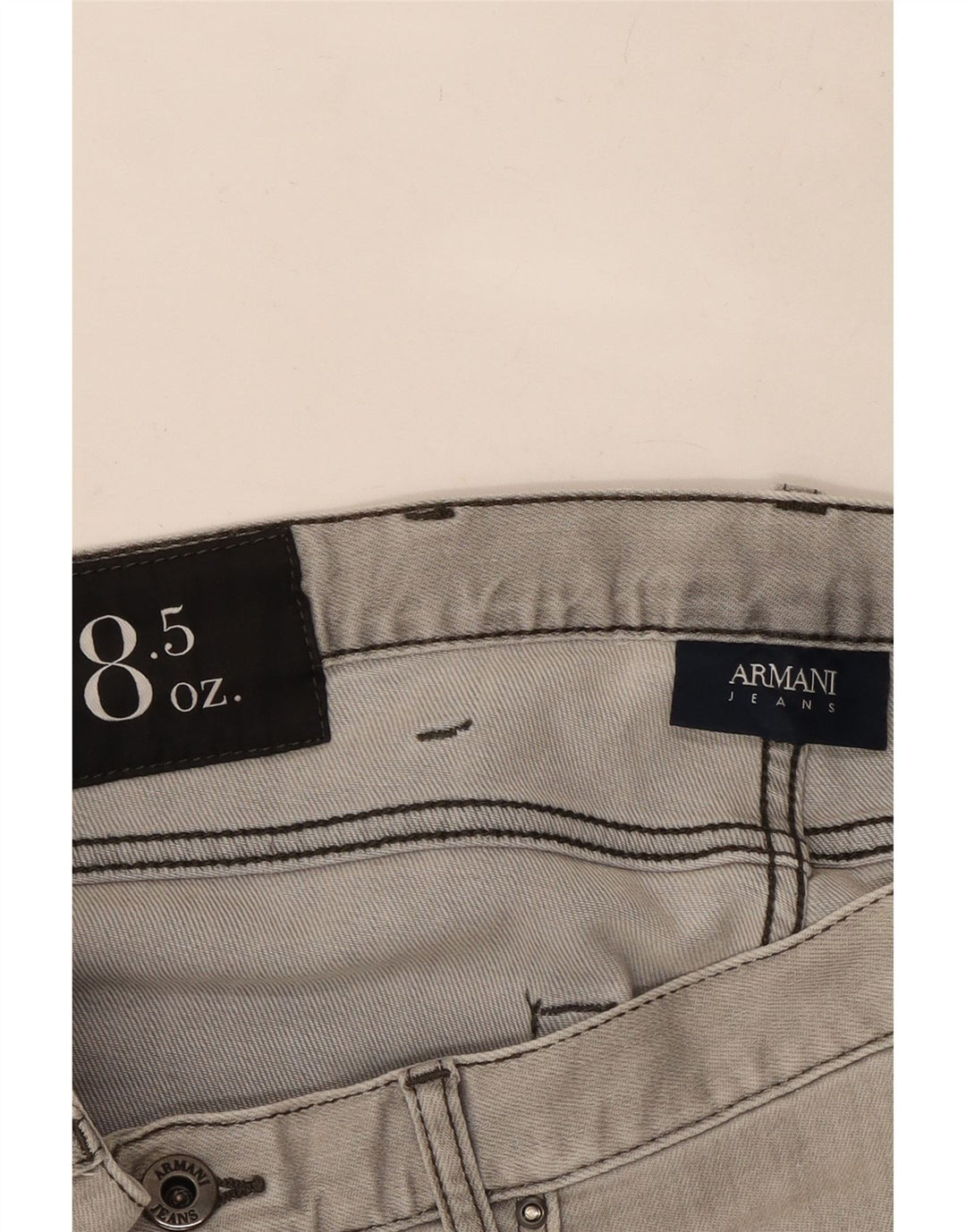 Vaqueros Armani Mujer Rectos W33 L28 Gris