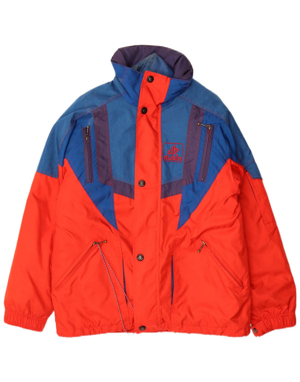 Dubin Chaqueta de esquí holgada para hombre IT 46 Small Red Colourblock Poliéster