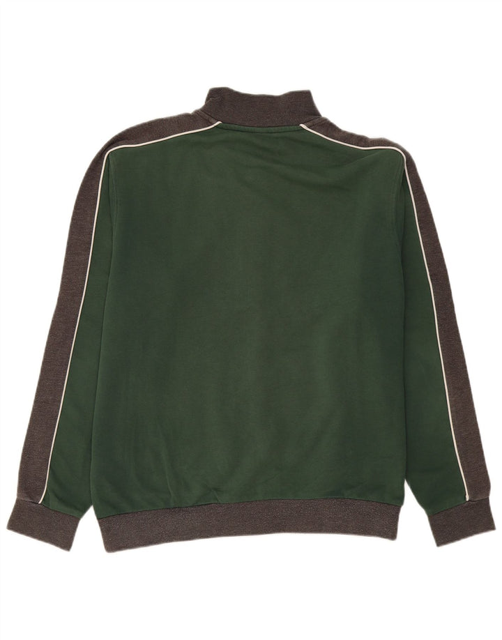 Arena Chaqueta de chándal para hombre de algodón gris con bloques de color grande