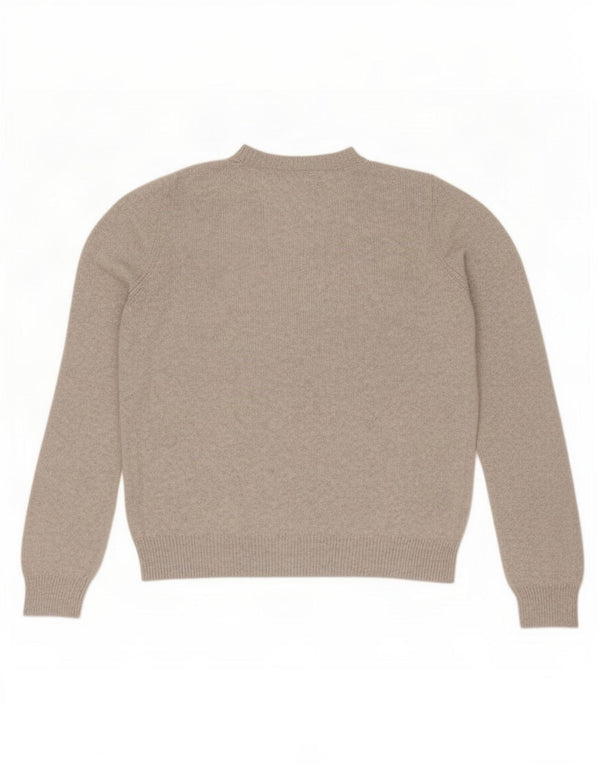 Marks & Spencer Jersey Suelto con Cuello Redondo para Mujer UK 44 Gris Medio