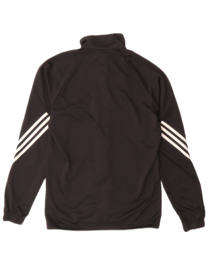 Adidas Mens Climalite Chándal Top Chaqueta Pequeña Poliéster Negro