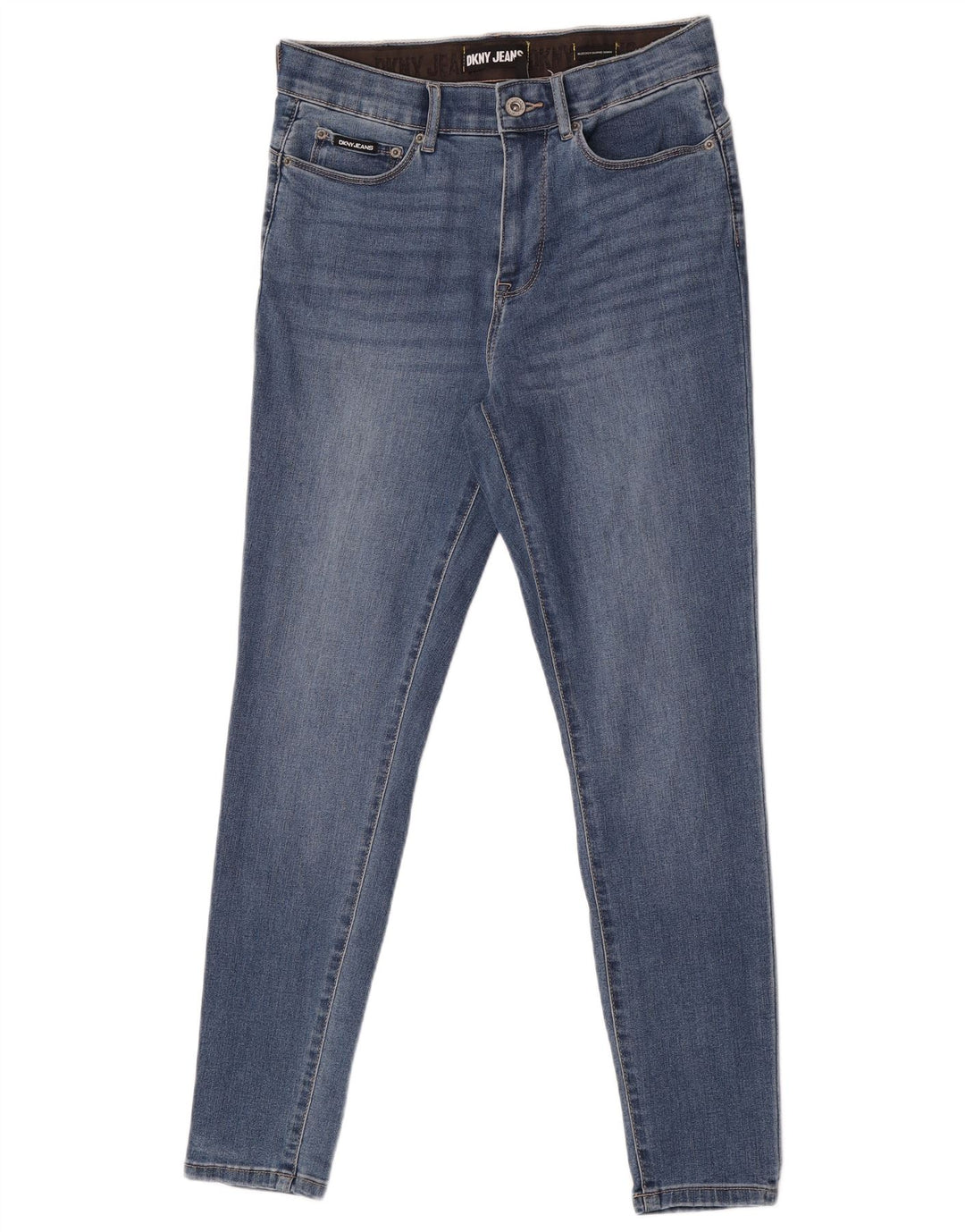 Dkny Jeans ajustados para mujer US 8 Medium W29 L29 Azul