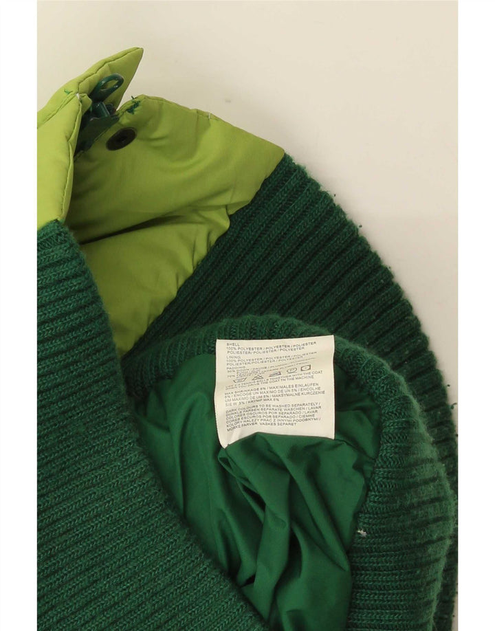 Only Chaleco acolchado para mujer ES 40 Small Verde Colorblock Poliéster
