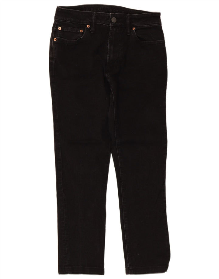 Vaqueros American Eagle Cortos Para Mujer W30 L26 Algodón Negro