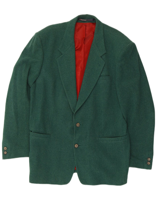 Redpoint Chaqueta tipo blazer de 2 botones para hombre UK 40 Large Green Lambswool