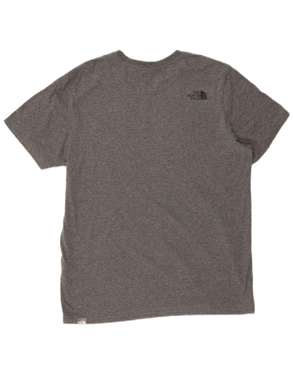 The North Face Camiseta gráfica para hombre Top grande de algodón moteado gris