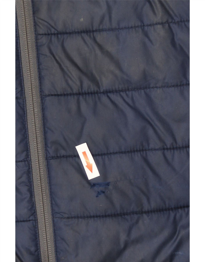 Columbia Chaqueta acolchada con capucha para hombre UK 40 Large Nylon azul
