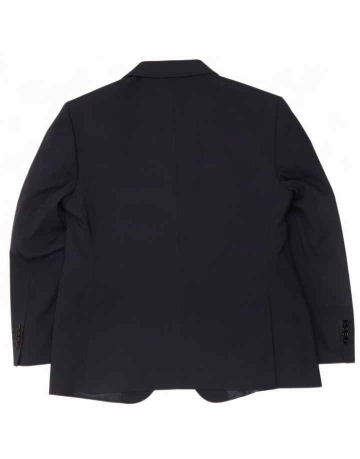 Marks & Spencer Chaqueta tipo blazer corta con 2 botones para hombre UK 44 2XL Azul marino