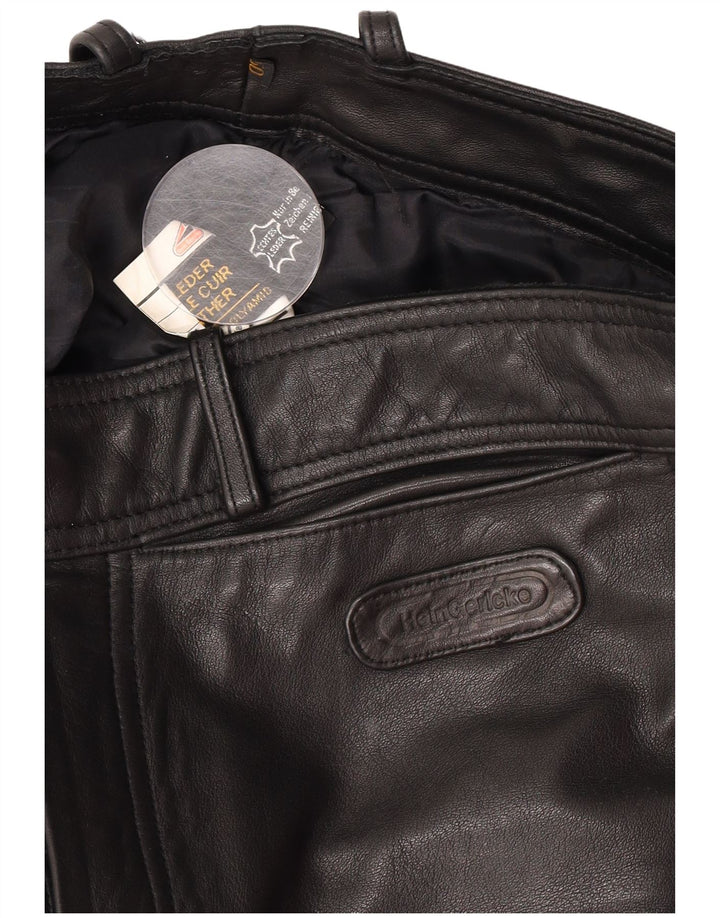 Hein Gericke Pantalones de cuero para hombre EU 50 Medium W30 L33 Cuero negro