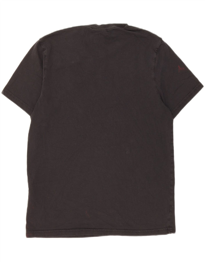 Lyle & Scott Camiseta para hombre Top Medium Black Cotton