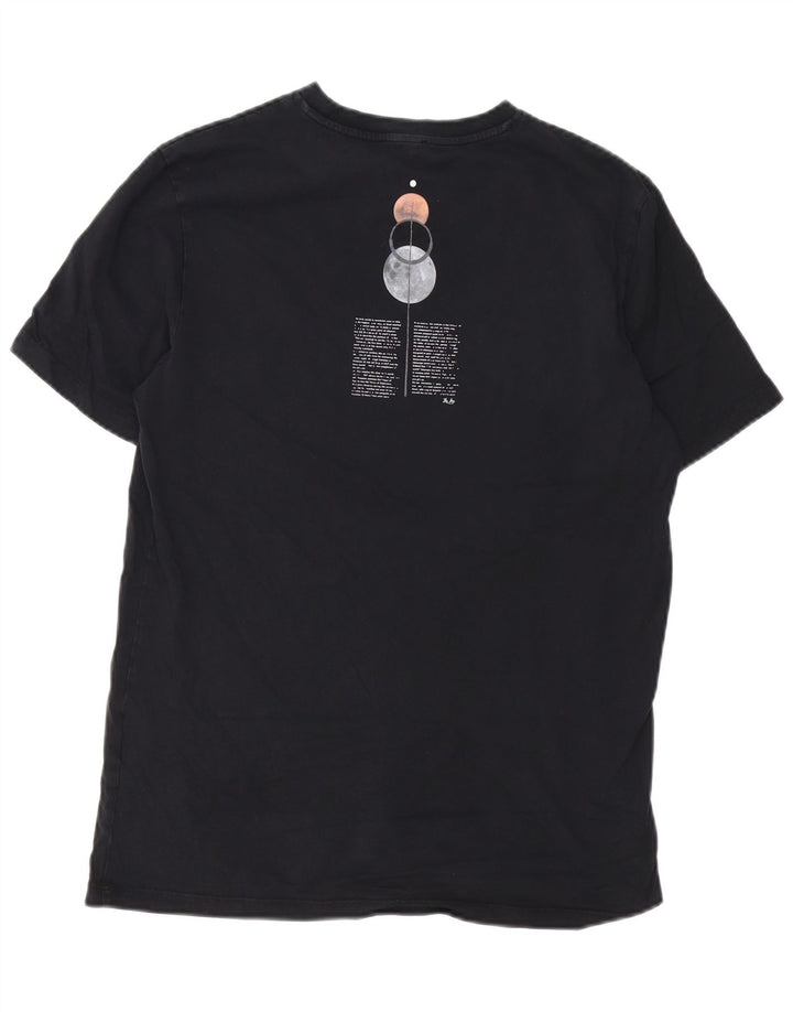 Liu Jo - Camiseta gráfica para hombre, talla pequeña, color negro