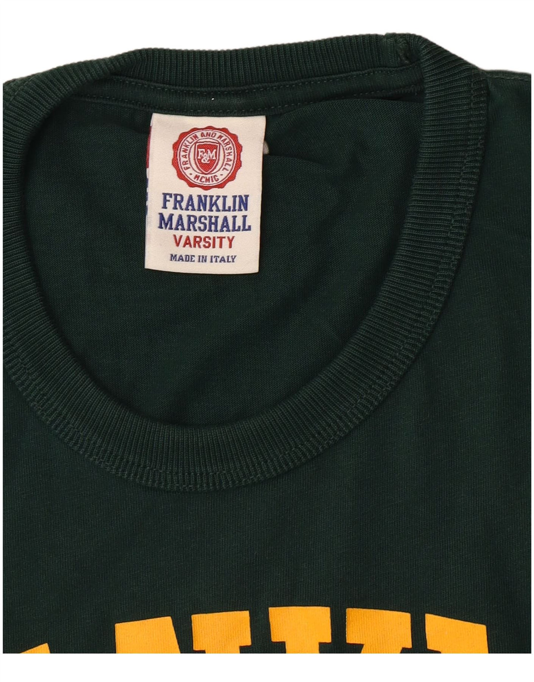 Franklin Marshall - Camiseta gráfica para hombre, talla pequeña, algodón verde