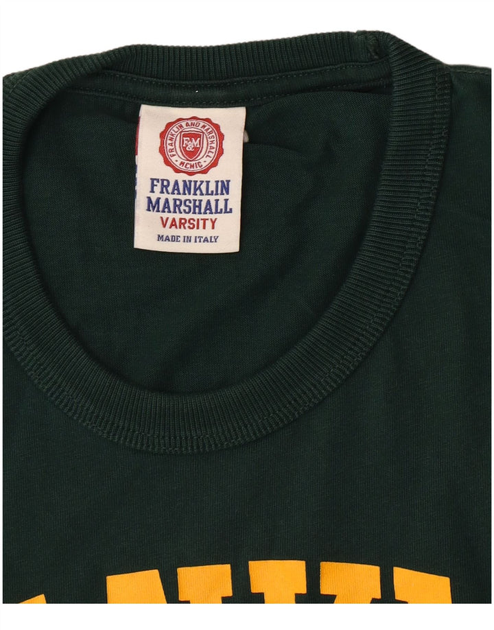 Franklin Marshall - Camiseta gráfica para hombre, talla pequeña, algodón verde