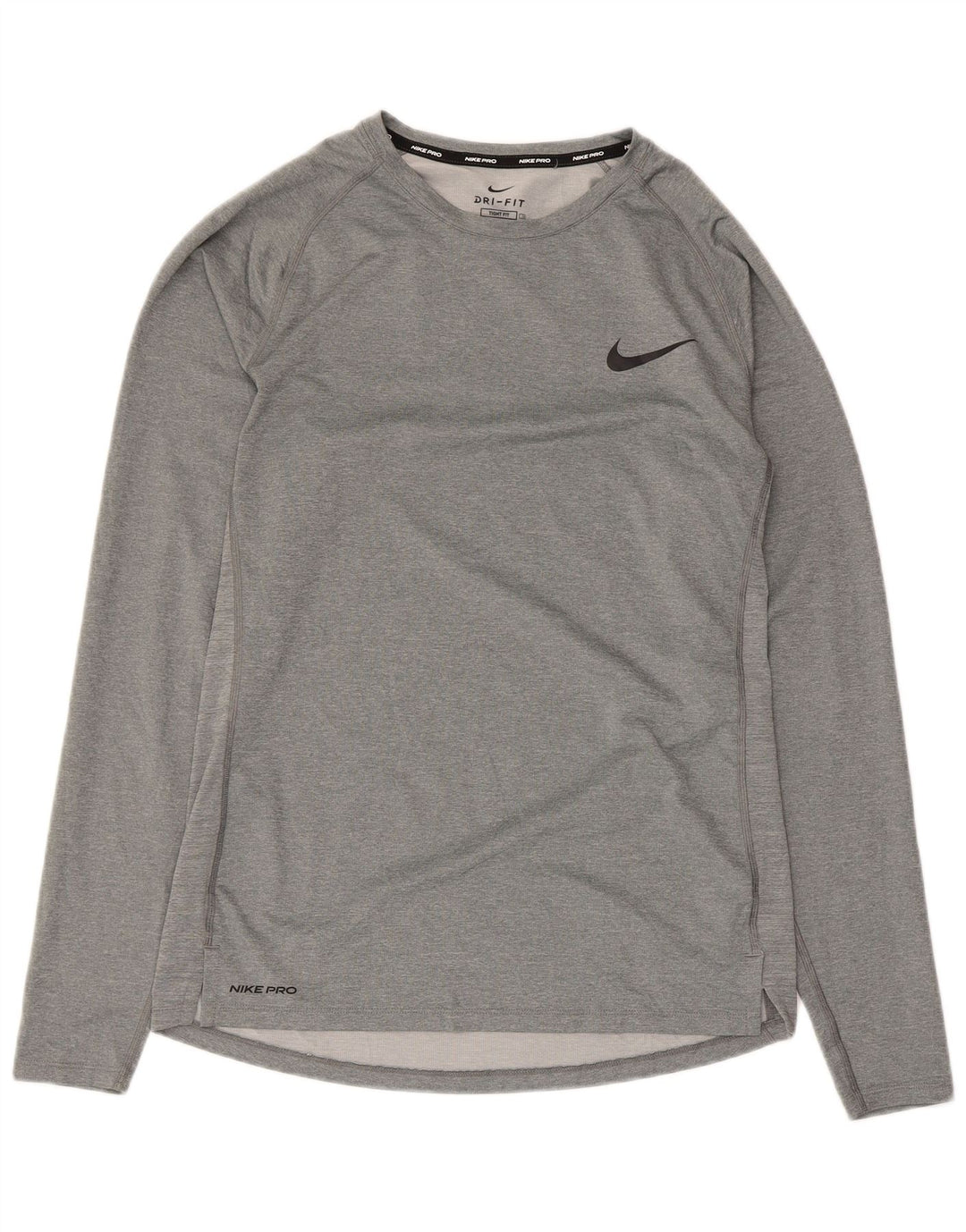 Nike Hombre Dri Fit Top Manga Larga XL Poliéster Gris