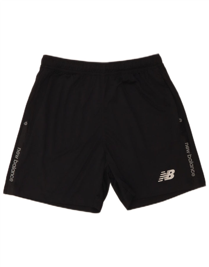New Balance Pantalones cortos deportivos gráficos para hombre Poliéster negro grande