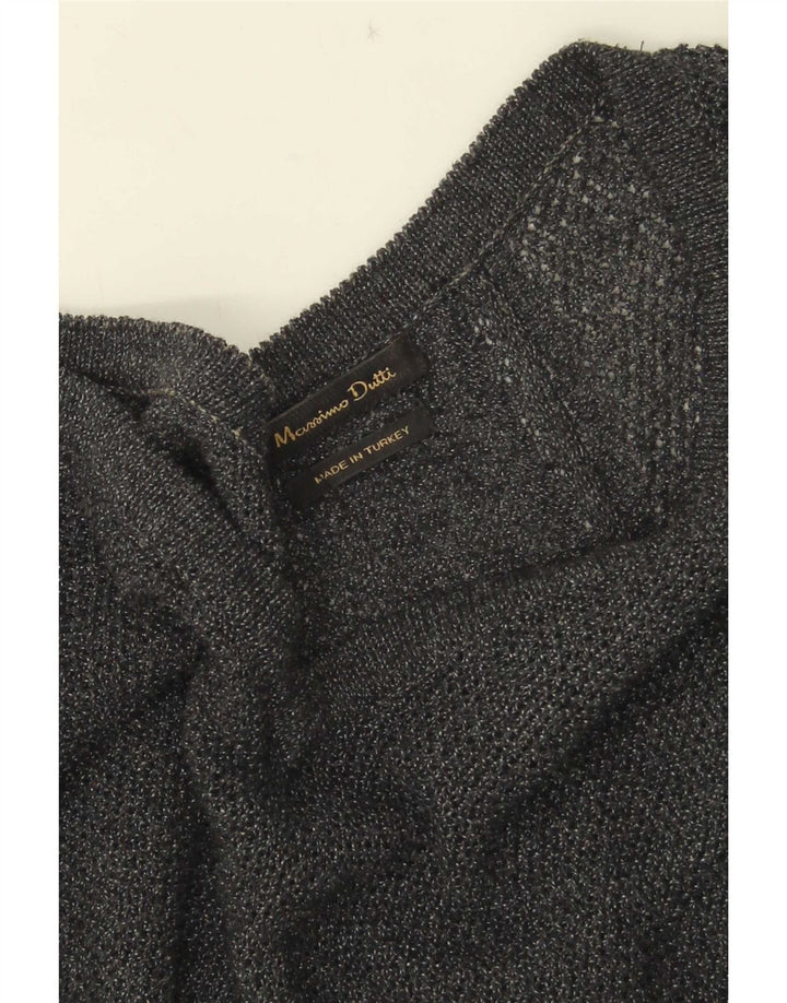 Massimo Dutti Vestido Jersey para Mujer UK 44 Gris Medio