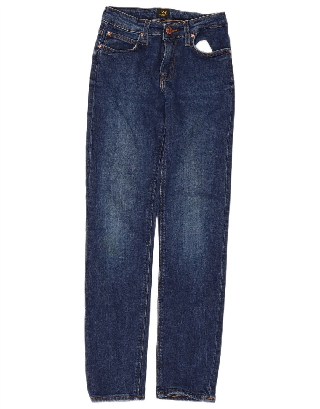 Vaqueros Lee Elly Rectos W24 L28 Algodón Azul Mujer
