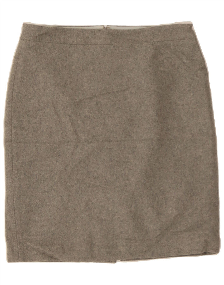 J. CREW Womens Pencil Skirt US 8 Medium W32 Grey Wool Vintage J. Crew and Second-Hand J. Crew from Messina Hembry 