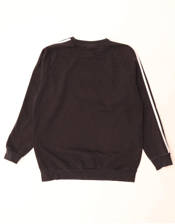 Adidas - Sudadera extragrande para mujer, talla 8/10, algodón negro pequeño