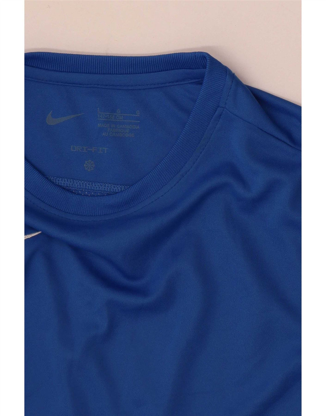 Nike Boys Dri Fit Top manga larga 12-13 años grande azul