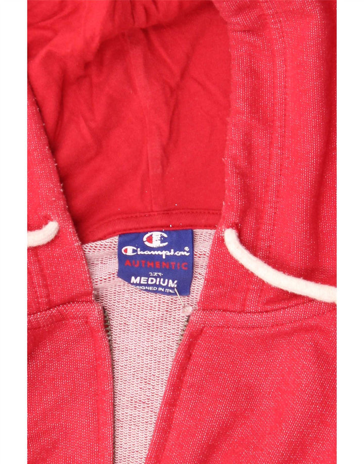 Champion Sudadera Con Capucha Y Cremallera Para Hombre Algodón Rojo Mediano