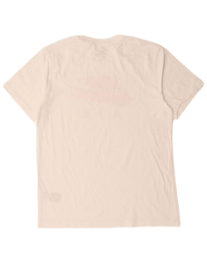 Nike Camiseta gráfica para hombre Top mediano de algodón blanco