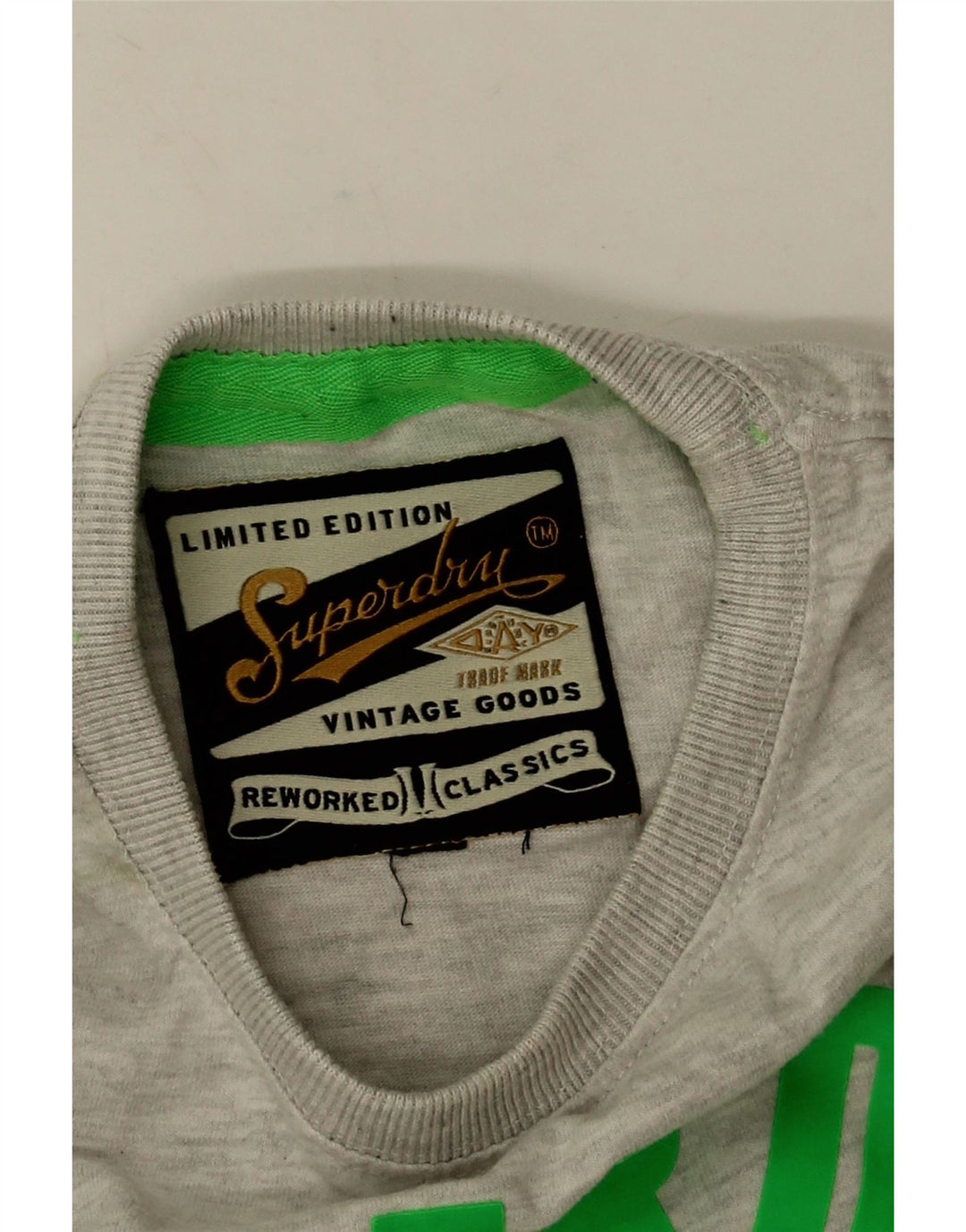 Superdry Camiseta Gráfica De Algodón Gris Medio Para Hombre