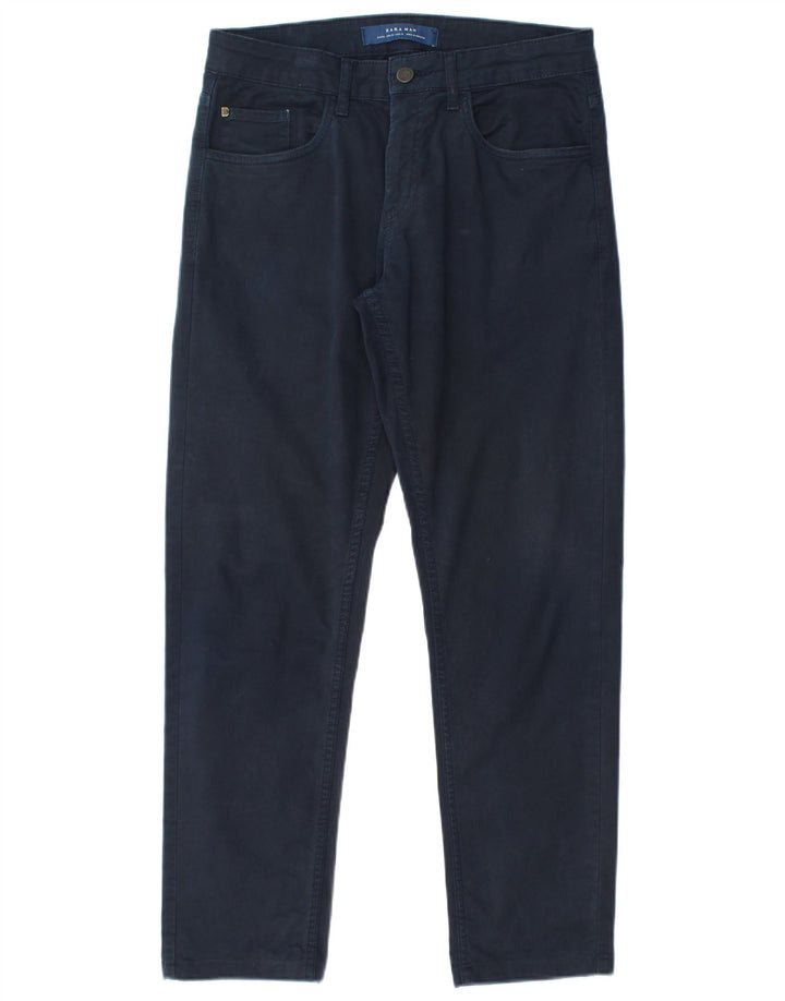 Zara Vaqueros Slim para Hombre EU 40 Medium W31 L29 Azul Marino
