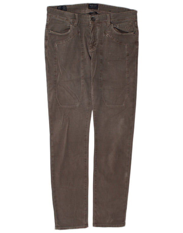 Jeckerson Womens Low Waist Slim Fit Casual Trousers W33 L31 Grey