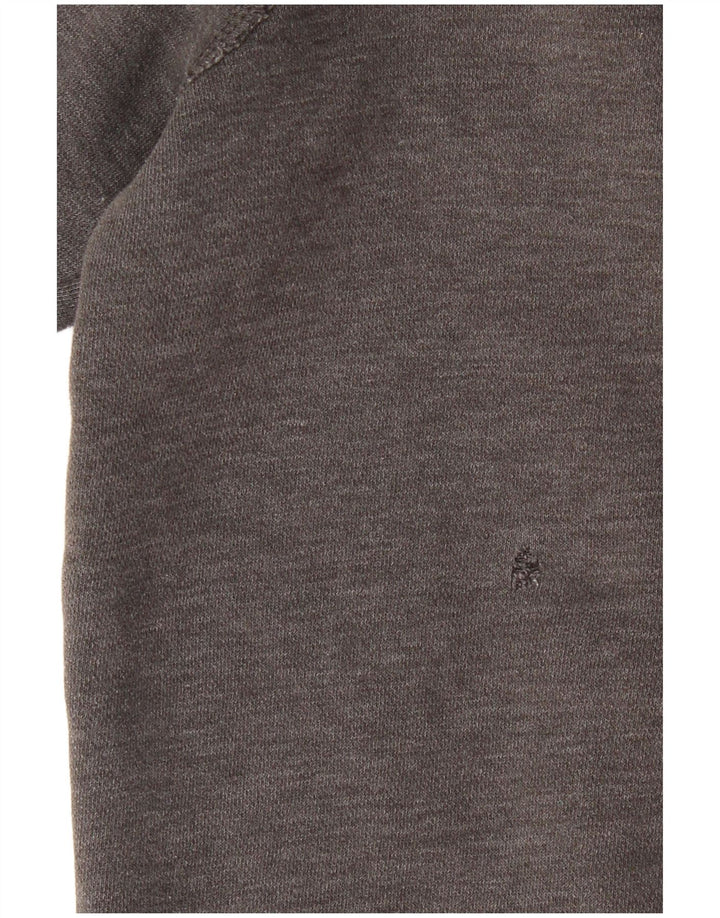 Hollister Sudadera Con Capucha Y Cremallera Gráfica Para Hombre Gris Grande