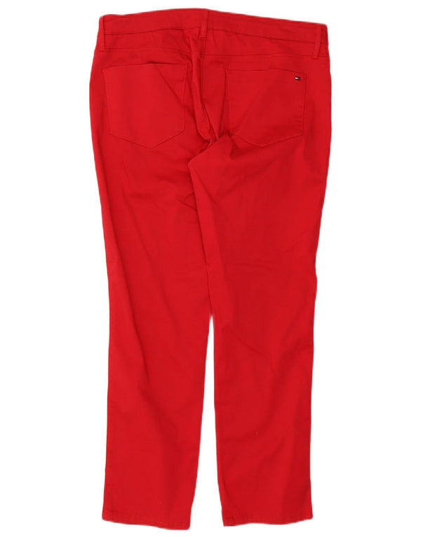 Tommy Hilfiger Pantalones Casuales Milan RW Slim Fit para Mujer W33 L27 Algodón Rojo
