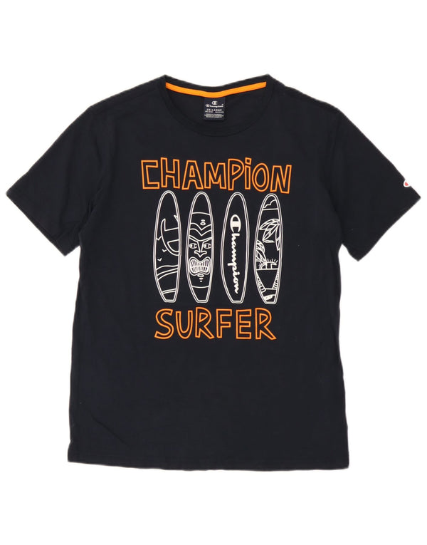 Champion Camiseta gráfica para niños 15-16 años 2XL Azul marino Algodón