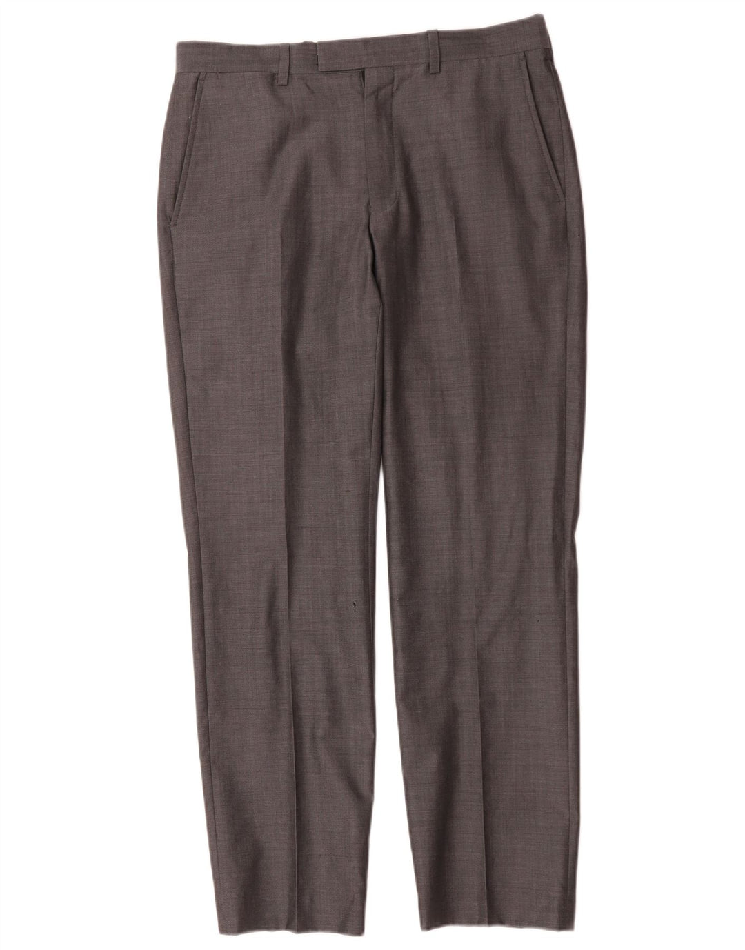 Marks & Spencer Pantalones de traje rectos Autograph para hombre W32 L31 Lana gris