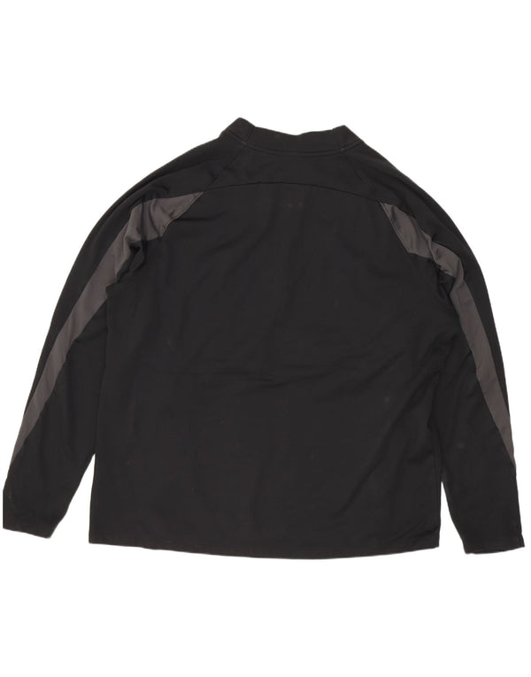 Nike Hombre Therma-Fit Zip Neck Jersey Chándal Top XL Negro Deportes