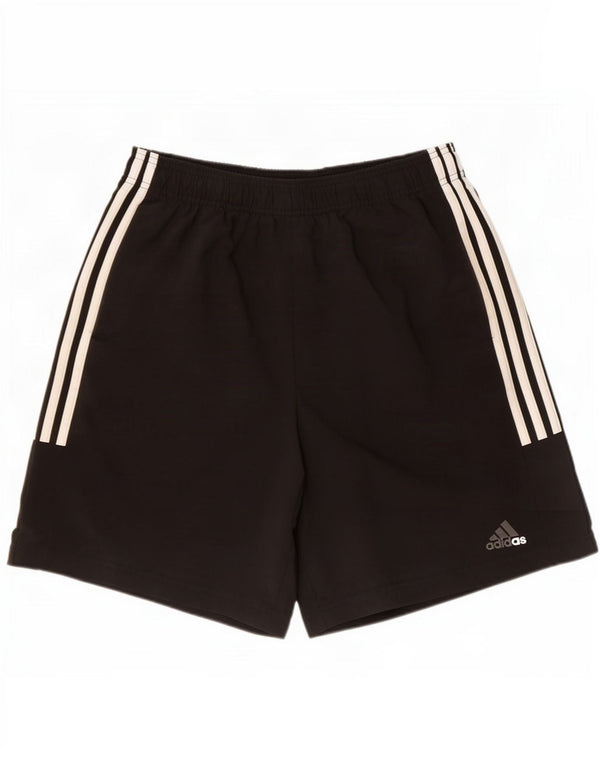 Adidas - Pantalones cortos deportivos para hombre, talla grande, poliéster negro