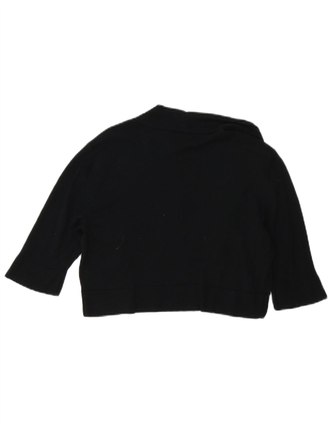 Mossimo Jersey Bolero Abierto de Manga Corta para Mujer UK 40 Mediano Algodón Negro