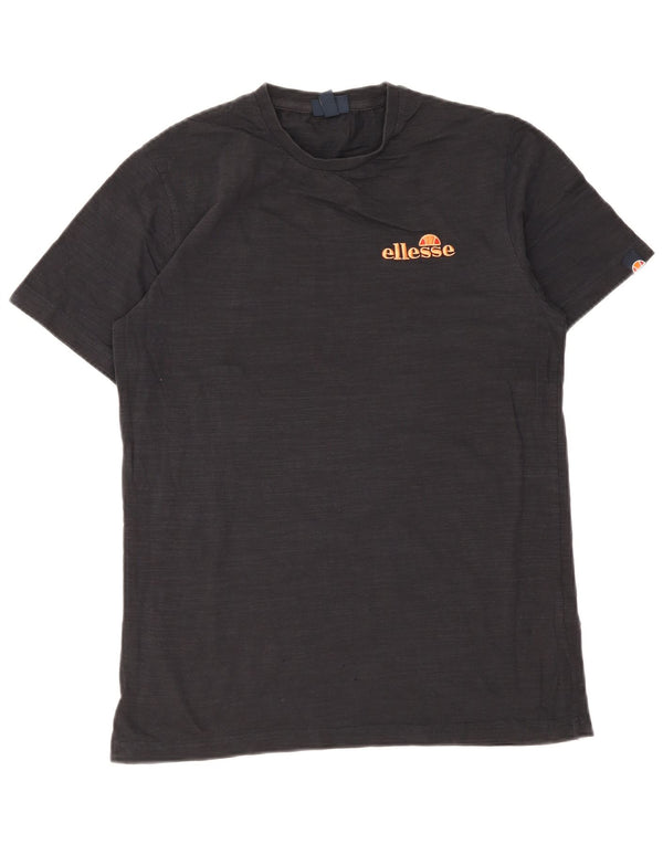 Ellesse - Camiseta gráfica para hombre, talla mediana, algodón negro