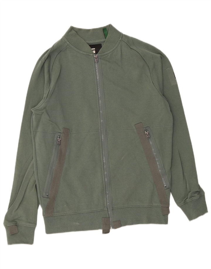 G-Star Hombre Chándal Top Chaqueta Pequeña Algodón Verde