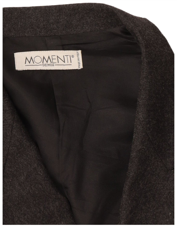 Momenti Chaqueta tipo blazer con doble botonadura para mujer UK 44 Gris medio
